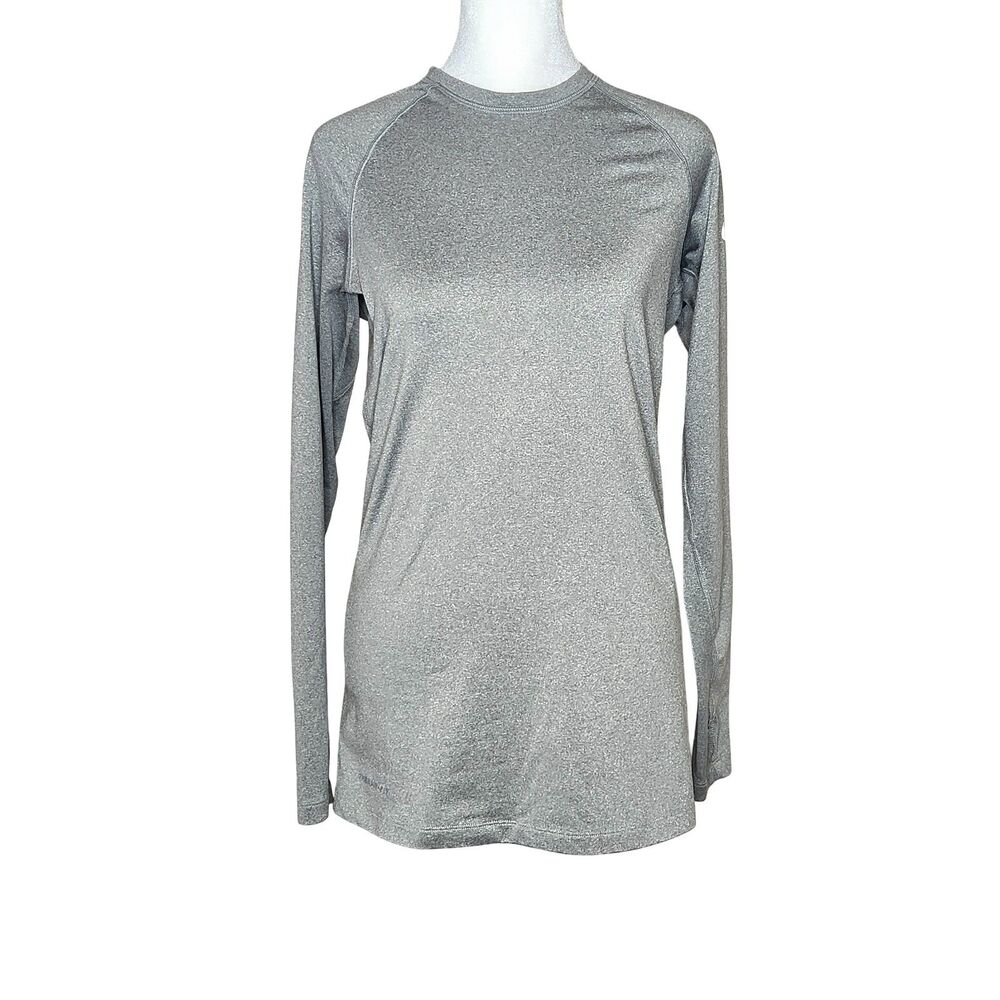 Nike Pro Combat Dri-FIT Gray Fitted Long Sleeve Top Women's Large Athleticwear